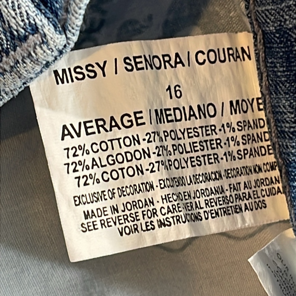 GLORIA VANDERBILT Amanda Classic Fit Ultra Stretch Tummy Slimmer Jeans Sz 16 NEW - Picture 9 of 11